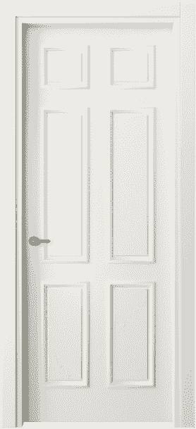 Дверь межкомнатная 8133 МЖМ . Цвет Матовый жемчужный. Материал Гладкая эмаль. Коллекция Paris. Картинка.