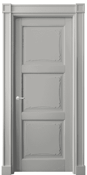 Дверь межкомнатная 6329 БНСР. Цвет Бук нейтральный серый. Материал Массив бука эмаль. Коллекция Toscana Elegante. Картинка.