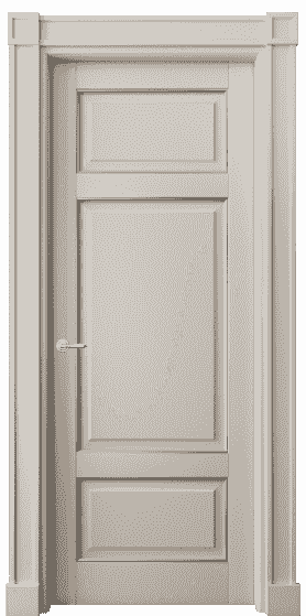 Дверь межкомнатная 6307 БСБЖС. Цвет Бук светло-бежевый серебряный. Материал  Массив бука эмаль с патиной. Коллекция Toscana Plano. Картинка.