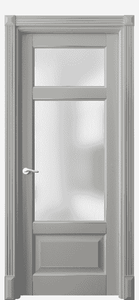 Дверь межкомнатная 0720 БНСРС САТ. Цвет Бук нейтральный серый с серебром. Материал  Массив бука эмаль с патиной. Коллекция Lignum. Картинка.