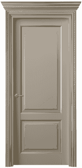 Дверь межкомнатная 6211 ББСКП. Цвет Бук бисквитный позолота. Материал  Массив бука эмаль с патиной. Коллекция Royal. Картинка.