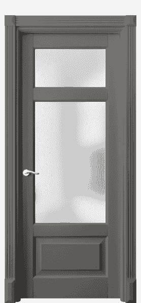 Дверь межкомнатная 0720 БКЛС САТ. Цвет Бук классический серый. Материал Массив бука эмаль. Коллекция Lignum. Картинка.