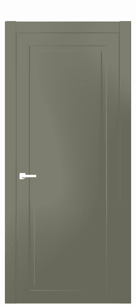 Дверь межкомнатная 8001 МОТ. Цвет Матовый оливковый тёмный. Материал Гладкая эмаль. Коллекция Neo Classic. Картинка.