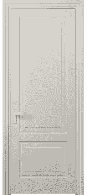 Дверь межкомнатная 8351 МОС. Цвет Матовый облачно-серый. Материал Гладкая эмаль. Коллекция Rocca. Картинка.
