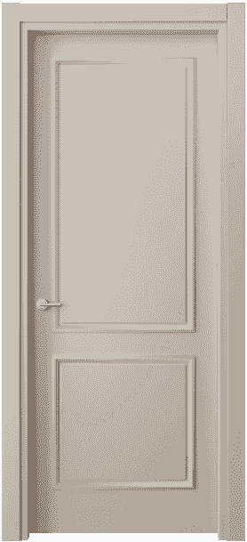 Дверь межкомнатная 8121 МСБЖ. Цвет Матовый светло-бежевый. Материал Гладкая эмаль. Коллекция Paris. Картинка.