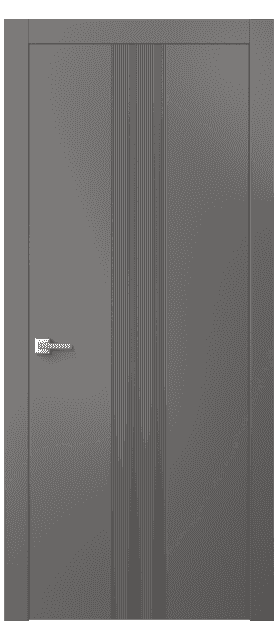 Дверь межкомнатная 8042 МКЛС. Цвет Матовый классический серый. Материал Гладкая эмаль. Коллекция Linea. Картинка.