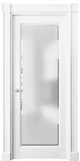 Дверь межкомнатная 6300 ББЛ САТ-Ф. Цвет Бук белоснежный. Материал Массив бука эмаль. Коллекция Toscana Rombo. Картинка.