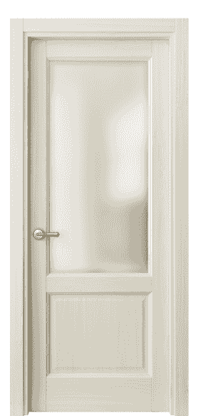 Дверь межкомнатная 1422 МОЯ САТ. Цвет Молочный ясень. Материал Ciplex ламинатин. Коллекция Galant. Картинка.