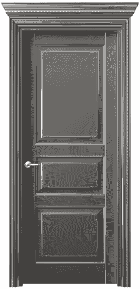 Дверь межкомнатная 6231 БКЛСС. Цвет Бук классический серый серебро. Материал  Массив бука эмаль с патиной. Коллекция Royal. Картинка.