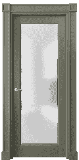 Дверь межкомнатная 6300 БОТ САТ-Ф. Цвет Бук оливковый тёмный. Материал Массив бука эмаль. Коллекция Toscana Rombo. Картинка.