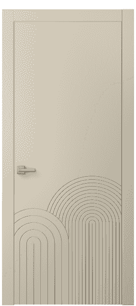Дверь межкомнатная 8059 ММЦ . Цвет Матовый марципановый. Материал Гладкая эмаль. Коллекция Linea. Картинка.
