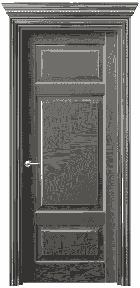 Дверь межкомнатная 6221 БКЛСС. Цвет Бук классический серый серебро. Материал  Массив бука эмаль с патиной. Коллекция Royal. Картинка.