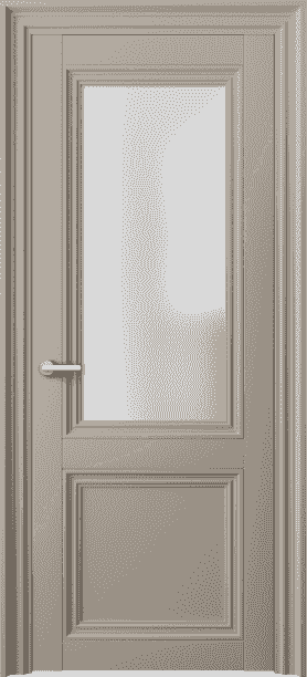 Дверь межкомнатная 2524 МБСК САТ. Цвет Матовый бисквитный. Материал Гладкая эмаль. Коллекция Centro. Картинка.