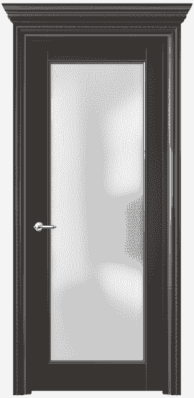 Дверь межкомнатная 6202 БАНС САТ. Цвет Бук антрацит с серебром. Материал  Массив бука эмаль с патиной. Коллекция Royal. Картинка.