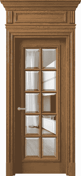 Дверь межкомнатная 7310 ДПР.М ПРОЗ Ф. Цвет Дуб пряный матовый. Материал Массив дуба матовый. Коллекция Antique. Картинка.