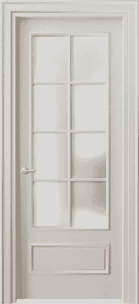 Дверь межкомнатная 8112 МОС САТ. Цвет Матовый облачно-серый. Материал Гладкая эмаль. Коллекция Paris. Картинка.