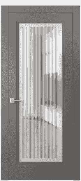 Дверь межкомнатная 8300 МКЛС. Цвет Матовый классический серый. Материал Гладкая эмаль. Коллекция Linea. Картинка.