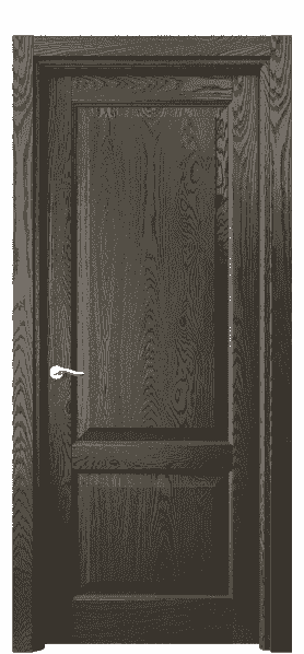 Дверь межкомнатная 0741 ДСЕ.Б. Цвет Дуб серый брашированный. Материал Массив дуба брашированный. Коллекция Lignum. Картинка.