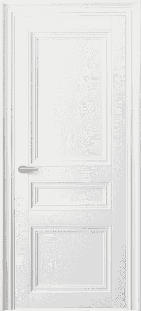 Дверь межкомнатная 2537 МБЛ . Цвет Матовый белоснежный. Материал Гладкая эмаль. Коллекция Centro. Картинка.