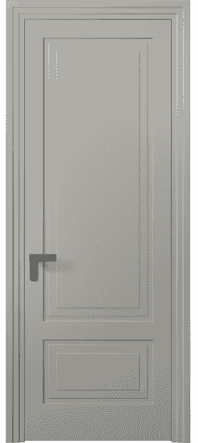 Дверь межкомнатная 8341 МНСР. Цвет Матовый нейтральный серый. Материал Гладкая эмаль. Коллекция Rocca. Картинка.