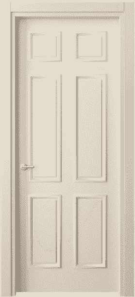 Дверь межкомнатная 8133 ММЦ. Цвет Матовый марципановый. Материал Гладкая эмаль. Коллекция Paris. Картинка.