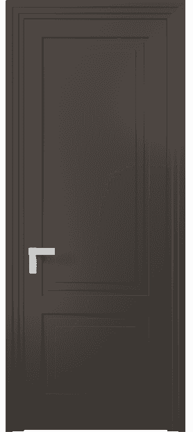 Дверь межкомнатная 8351 МАН. Цвет Матовый антрацит. Материал Гладкая эмаль. Коллекция Rocca. Картинка.