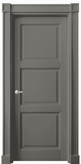 Дверь межкомнатная 6309 БКЛС. Цвет Бук классический серый. Материал Массив бука эмаль. Коллекция Toscana Plano. Картинка.
