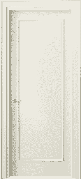 Дверь межкомнатная 8101 ММБ . Цвет Матовый молочно-белый. Материал Гладкая эмаль. Коллекция Paris. Картинка.