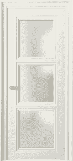 Дверь межкомнатная 2504 ММБ САТ. Цвет Матовый молочно-белый. Материал Гладкая эмаль. Коллекция Centro. Картинка.