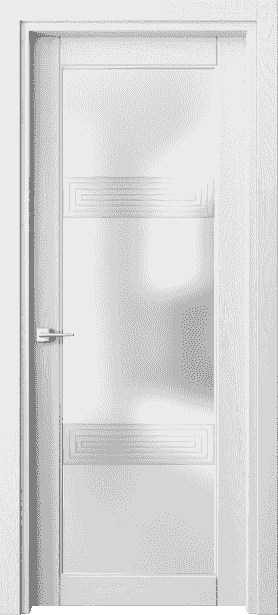 Дверь межкомнатная 6112 ДБС . Цвет Дуб белоснежный. Материал Массив дуба эмаль. Коллекция Ego. Картинка.