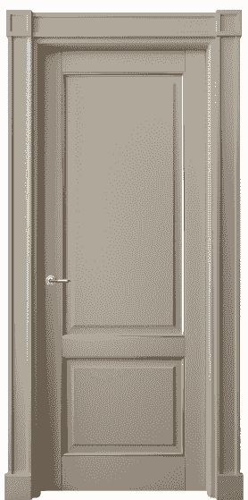 Дверь межкомнатная 6303 ББСКП. Цвет Бук бисквитный позолота. Материал  Массив бука эмаль с патиной. Коллекция Toscana Plano. Картинка.