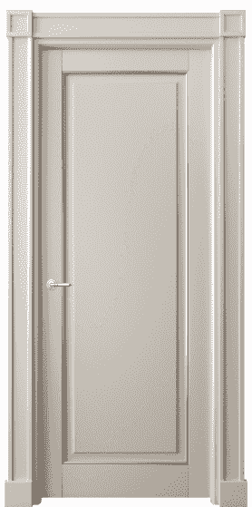 Дверь межкомнатная 6301 БСБЖС. Цвет Бук светло-бежевый серебряный антик. Материал  Массив бука эмаль с патиной. Коллекция Toscana Plano. Картинка.