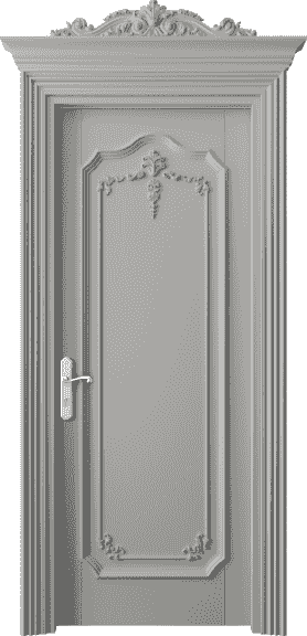 Дверь межкомнатная 6601 БНСР. Цвет Бук нейтральный серый. Материал Массив бука эмаль. Коллекция Imperial. Картинка.
