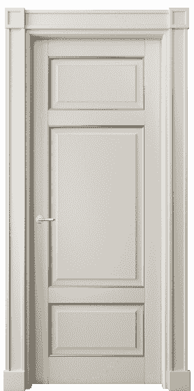 Дверь межкомнатная 6307 БОСС. Цвет Бук облачный серый с серебром. Материал  Массив бука эмаль с патиной. Коллекция Toscana Plano. Картинка.