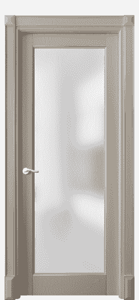 Дверь межкомнатная 0700 ББСКС САТ. Цвет Бук бисквитный серебро. Материал  Массив бука эмаль с патиной. Коллекция Lignum. Картинка.