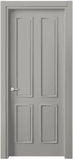 Дверь межкомнатная 8131 МНСР. Цвет Матовый нейтральный серый. Материал Гладкая эмаль. Коллекция Paris. Картинка.