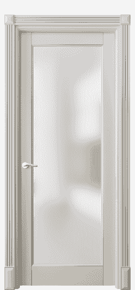 Дверь межкомнатная 0700 БОСС САТ. Цвет Бук облачный серый с серебром. Материал  Массив бука эмаль с патиной. Коллекция Lignum. Картинка.