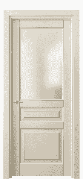 Дверь межкомнатная 0710 БМЦП САТ. Цвет Бук марципановый с позолотой. Материал  Массив бука эмаль с патиной. Коллекция Lignum. Картинка.