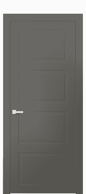 Дверь межкомнатная 8004 МКЛС. Цвет Матовый классический серый. Материал Гладкая эмаль. Коллекция Neo Classic. Картинка.