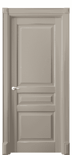 Дверь межкомнатная 0711 ББСКС. Цвет Бук бисквитный серебро. Материал  Массив бука эмаль с патиной. Коллекция Lignum. Картинка.