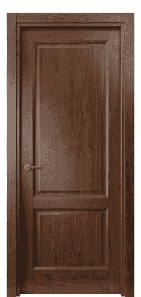 Дверь межкомнатная 1421 ОРБ. Цвет Орех бренди. Материал Шпон ценных пород. Коллекция Galant. Картинка.