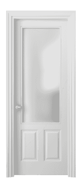 Дверь межкомнатная 8522 МБЛ САТ. Цвет Матовый белоснежный. Материал Гладкая эмаль. Коллекция Esse. Картинка.