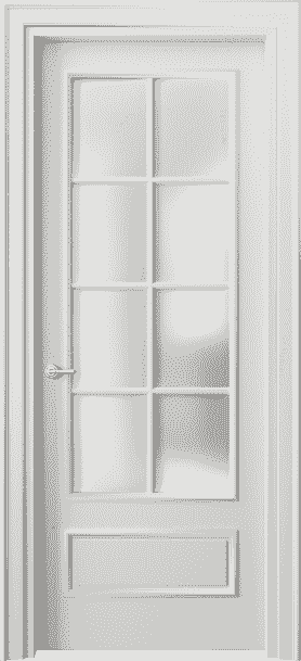 Дверь межкомнатная 8112 МСР САТ. Цвет Матовый серый. Материал Гладкая эмаль. Коллекция Paris. Картинка.