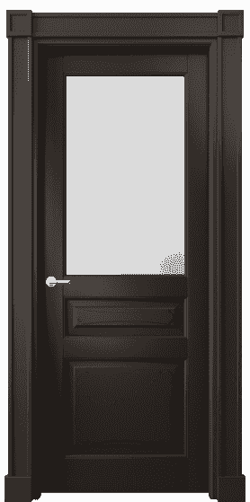Дверь межкомнатная 6324 БАН САТ. Цвет Бук антрацит. Материал Массив бука эмаль. Коллекция Toscana Elegante. Картинка.