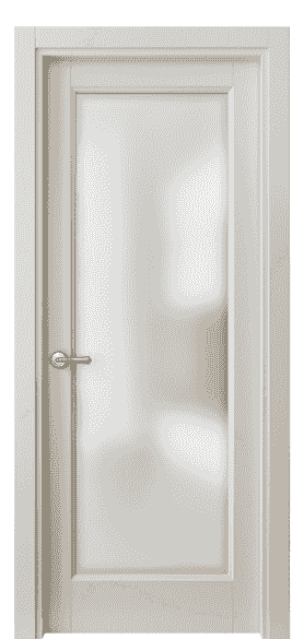 Дверь межкомнатная 1402 МОС САТ. Цвет Матовый облачно-серый. Материал Гладкая эмаль. Коллекция Galant. Картинка.
