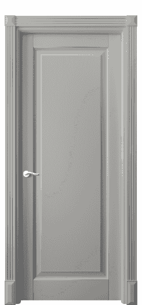 Дверь межкомнатная 0701 БНСРС. Цвет Бук нейтральный серый серебро. Материал  Массив бука эмаль с патиной. Коллекция Lignum. Картинка.