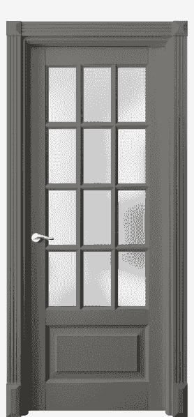 Дверь межкомнатная 0728 ДКЛС САТ. Цвет Дуб классический серый. Материал Массив дуба эмаль. Коллекция Lignum. Картинка.