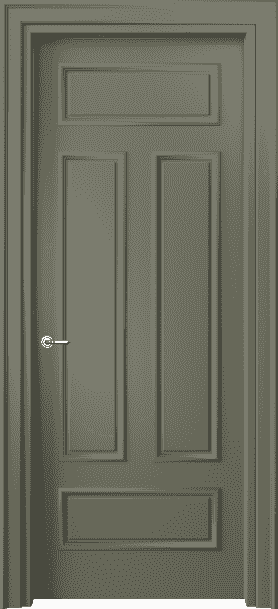 Дверь межкомнатная 8143 МОТ. Цвет Матовый оливковый тёмный. Материал Гладкая эмаль. Коллекция Paris. Картинка.