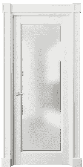 Дверь межкомнатная 6300 БС САТ-Ф. Цвет Бук серый. Материал Массив бука эмаль. Коллекция Toscana Rombo. Картинка.