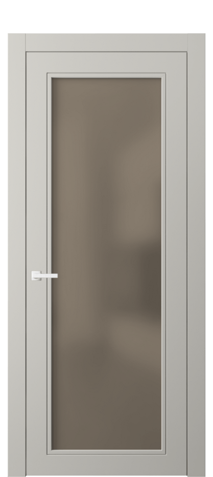 Межкомнатная дверь Neo Classic 8000 Матовый тёплый серый Сатинированное бронзовое стекло, триплекс Цена 63119 ₽ | Volhovec